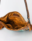 American Darling Signature Crossbody Hand Tooled Saddle Blanket Genuine Leather Women Bag Western Handbag Purse