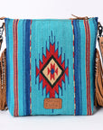 American Darling Signature Crossbody Hand Tooled Saddle Blanket Genuine Leather Women Bag Western Handbag Purse