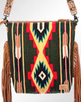 American Darling Signature Crossbody Hand Tooled Saddle Blanket Genuine Leather Women Bag Western Handbag Purse