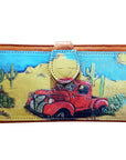 American Darling ADBGM105 Wallet Genuine Leather Women Bag Western Handbag Purse