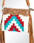 American Darling Cross Body Hand Tooled Saddle Blanket Genuine Leather Women Bag Western Handbag Purse