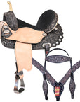 Western Horse Saddle American Leather Flex Trail Barrel Tack Hilason