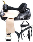 Western Horse Saddle American Leather Flex Trail Barrel Tack Hilason