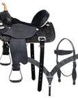 Western Horse Saddle American Leather Flex Trail Barrel Tack Hilason