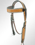 AMERICAN DARLING Western Horse Headstall American Leather Tan