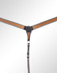 AMERICAN DARLING Western Horse Breast Collar Hand Carved American Leather Tan