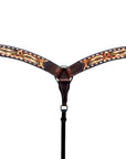 Bar H Equine Genuine Western American Leather Horse Premium Headstall & Breast Collar Set