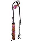 Bar H Equine Horse Leather One Ear Headstall