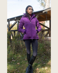 Purple Duck Down Riding Jacket