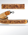 American Darling ADSTF129 Hand Tooled Genuine Leather Crossbody Handle Strap For Bags