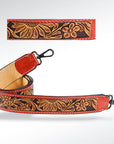 American Darling ADSTF130 Hand Tooled Genuine Leather Crossbody Handle Strap For Bags