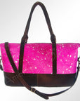 American Darling ADBGZ274 Duffel Hair-On Genuine Leather Women Bag Western Handbag Purse