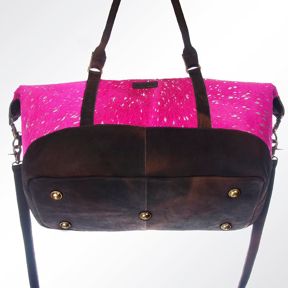 American Darling ADBGZ274 Duffel Hair-On Genuine Leather Women Bag Western Handbag Purse