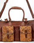 American Darling ADBGI124A Duffel Genuine Leather Women Bag Western Handbag Purse
