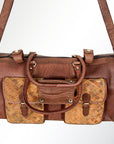 American Darling ADBGI124A Duffel Genuine Leather Women Bag Western Handbag Purse