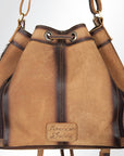 American Darling ADBGI125B Bucket Hair-On Genuine Leather Women Bag Western Handbag Purse