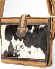 American Darling ADBGI131B Cross Body Hair On Genuine Leather Women Bag Western Handbag Purse