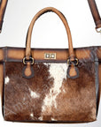 American Darling ADBGI138B Tote Hair On Genuine Leather Women Bag Western Handbag Purse