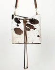 American Darling ADBGI140B Bucket Hair-On Genuine Leather Women Bag Western Handbag Purse