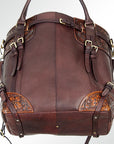 American Darling ADBGI147B Tote Hand Tooled Genuine Leather Women Bag Western Handbag Purse