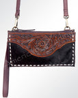 American Darling ADBGI148 Crossbody Hand Tooled Hair-On Genuine Leather Women Bag Western Handbag Purse