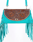 American Darling ADBGI150A Wallet Hand Tooled Genuine Leather Women Bag Western Handbag Purse