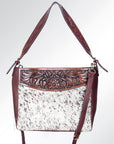 American Darling ADBGI152 Tote Hand Tooled Hair-On Genuine Leather Women Bag Western Handbag Purse