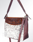 American Darling ADBGI152 Tote Hand Tooled Hair-On Genuine Leather Women Bag Western Handbag Purse