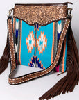American Darling ADBGA120 Large Crossbody Hand Tooled Saddle Blanket Genuine Leather Women Bag Western Handbag Purse