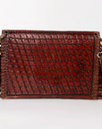 American Darling ADBGA121 Envelope Hand Tooled Genuine Leather Women Bag Western Handbag Purse