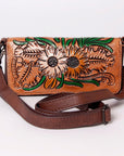 American Darling ADBGZ278 Crossbody Hand Tooled Genuine Leather Women Bag Western Handbag Purse