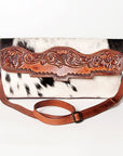 American Darling ADBGZ280 Wallet Hand Tooled Hair-On Genuine Leather Women Bag Western Handbag Purse