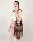 American Darling ADBGZ287 Crossbody Hand Tooled Genuine Leather Women Bag Western Handbag Purse