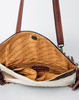 American Darling ADBGZ290 Envelope Hand Tooled Hair-On Genuine Leather Women Bag Western Handbag Purse