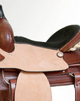 Comfytack Western Horse Ranch Roping Cowboy Saddle Genuine Leather Tack Set Brown/Tan