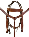 Comfytack Western Horse Ranch Roping Cowboy Saddle Genuine Leather Tack Set Brown/Tan