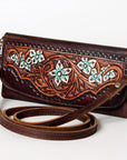 Hand Tooled Hand Painted Genuine Leather women bag western handbag purse