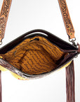 American Darling ADBG496A Clutch Hand Tooled Saddle Blanket Genuine Leather Women Bag Western Handbag Purse