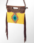 American Darling ADBG496A Clutch Hand Tooled Saddle Blanket Genuine Leather Women Bag Western Handbag Purse