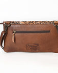 American Darling ADBG590 Envelope Hand Tooled Hair-On Genuine Leather Women Bag Western Handbag Purse