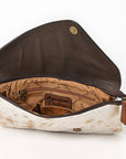 American Darling ADBG590 Envelope Hand Tooled Hair-On Genuine Leather Women Bag Western Handbag Purse
