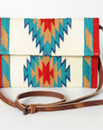 American Darling ADBG594 Crossbody Saddle Blanket Genuine Leather Women Bag Western Handbag Purse