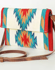 American Darling ADBG594 Crossbody Saddle Blanket Genuine Leather Women Bag Western Handbag Purse