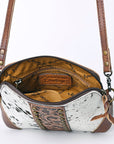 ADBG596 American Darling Hand Tooled Hair On Genuine Leather Women Bag Western Handbag Purse