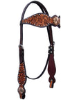 Bar H Equine American Leather Horse Saddle Tack Breast Collar Brown