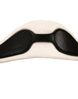 ExionPro Dressage Anti-Pressure Raised Comfort White Padded Clear Bling Bridle