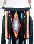 American Darling ADBGZ300 Messenger Saddle Blanket Genuine Leather Women Bag Western Handbag Purse