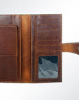 American Darling ADBG599 Wallet Hand Tooled Genuine Leather Women Bag Western Handbag Purse