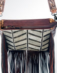 American Darling ADBG602 Messenger Genuine Leather Women Bag Western Handbag Purse