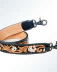 American Darling ADSTF134 Hand Tooled Genuine Leather Crossbody Handle Strap For Bags